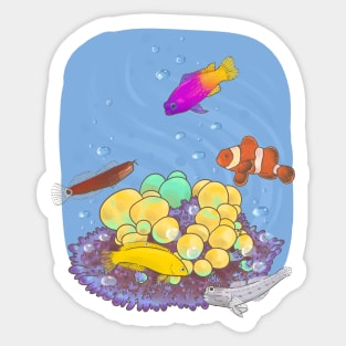 Fishie Friends Sticker